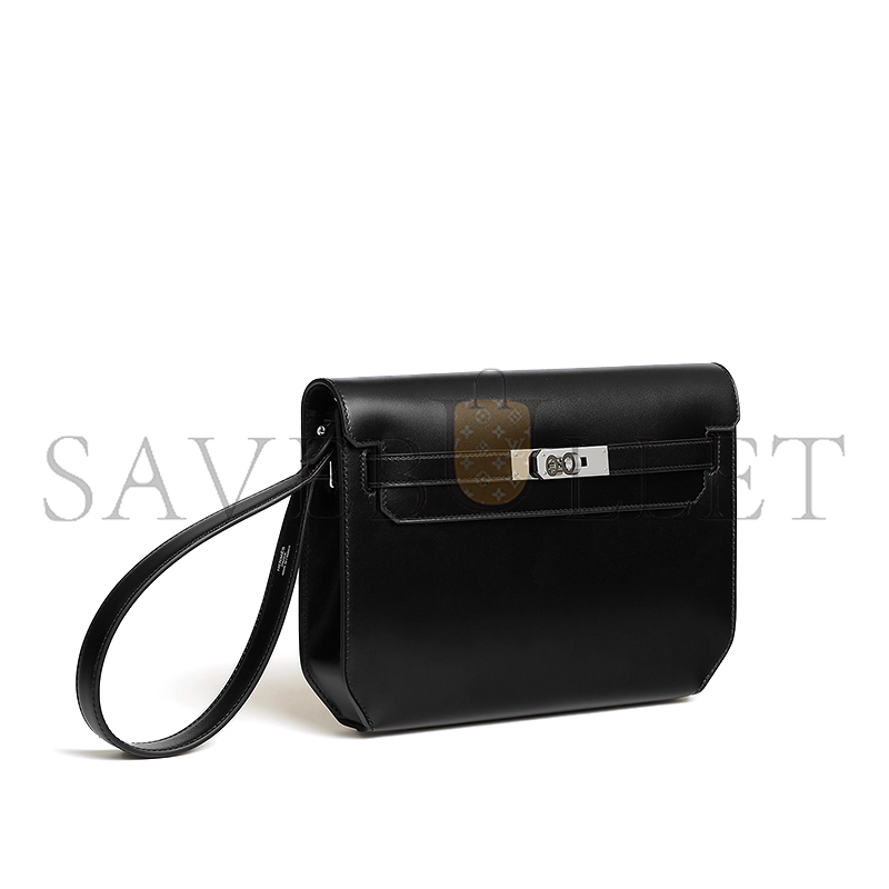H**me5 kelly depeches 25 pouch box palladium plated h082312ck89 (25*20*4cm)